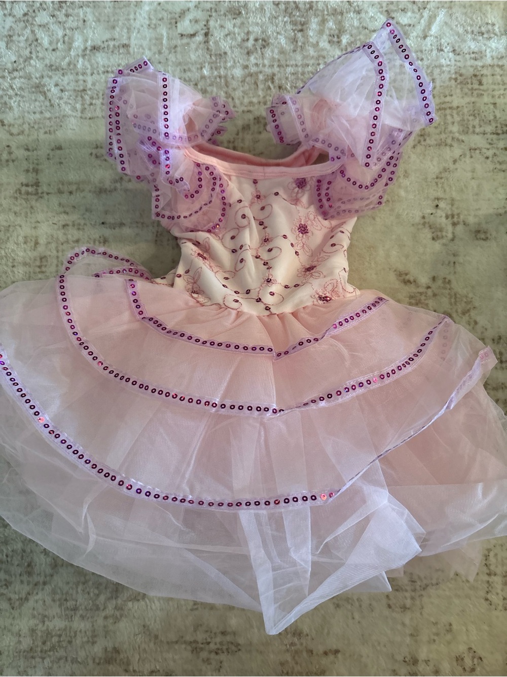 Pink Princess Tutu Dress Dance Costume Child Small Revolution Dancewear